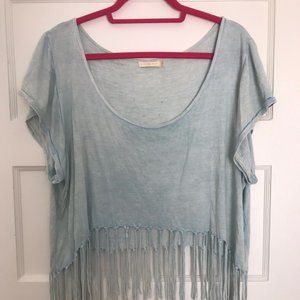 Beach Boho Chic cover up top with fringe